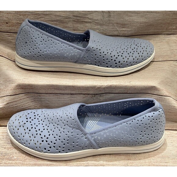 Clarks Cloudsteppers Breeze Emily Loafers in a Blue Lavender Textile Size 11 - Picture 2 of 9